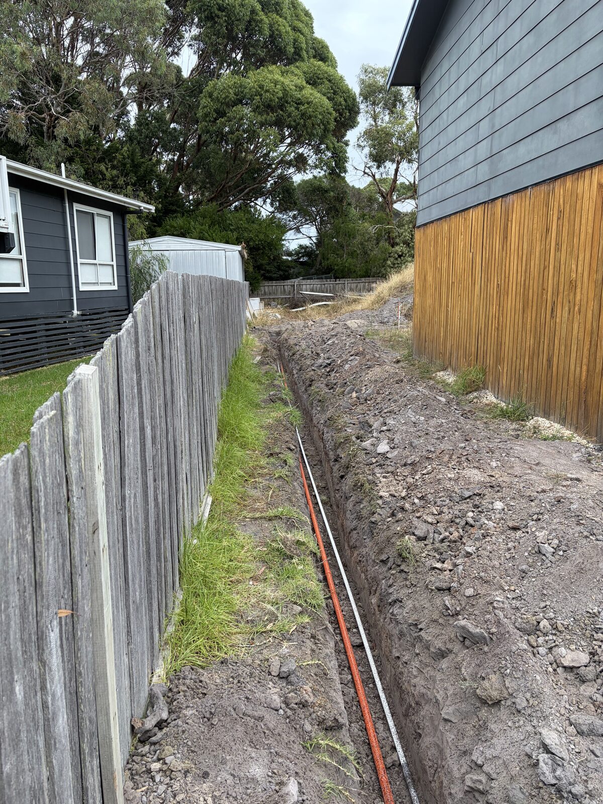 New meter box installed at a modern new build home